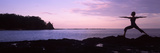 Buy Rear View of a Woman Exercising on the Coast, La Punta, Papagayo Peninsula, Costa Rica at AllPosters.com