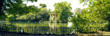 Reflection of Trees in a Garden, Temple of Aesculapius, Villa Borghese, Rome, Italy Photographic Print