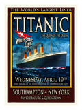 Titanic White Star Line Travel Poster 2
