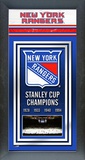 New York Rangers Framed Championship Banner