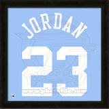 Michael Jordan, University of North Caralina representation of the player's jersey