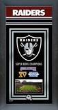 Oakland Raiders Framed Championship Banner