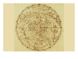 Buy Celestial Map of the Mythological Heavens with Zodiacal Characters at AllPosters.com