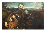 Portrait of a Man in Armor with Two Pages