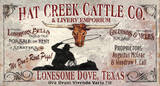 Lonesome Dove Vintage Wood Sign