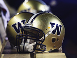 University of Washington - UW Helmets Sit at Husky Stadium