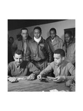Tuskegee Airmen Playing Cards in the Officers