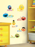 Sesame Street - Scribble Peel & Stick Wall Decals