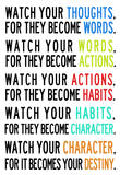 Watch Your Thoughts Colorful