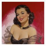 Pinups: Woman Against Red