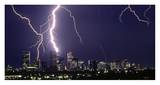 Lightning over a City