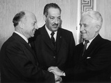 Jacob Javits, Justice Thurgood Marshall, Greeted by Kenneth Keating, 1962