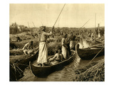 Marsh Arabs - Village Canal in the Swamps of the Lower Euphrates