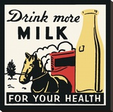 Milch fördert die Gesundheit Leinwand