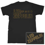 Led Zeppelin - Square Gold Logo Poster Art