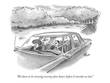 'We have to be missing twenty-four hours before I consider us lost.' - New Yorker Cartoon