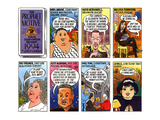Talk of the Town comic strip showing local psychics Mrs. Wayne, Herb Herna… - New Yorker Cartoon Premium Giclee Print