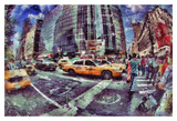 Painted City VI Art Print