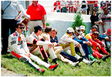 NASCAR Drivers at Pocono 1989 Archival Photo Poster
