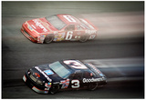 Dale Earnhardt and Mark Marin Archival Photo Poster