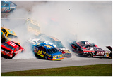 NASCAR Crash 1993 Daytona 500 Archival Photo Poster