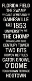 University of Florida: College Town Wall Art