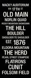 Colorado: College Town Wall Art