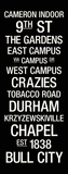 Duke: College Town Wall Art