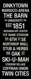 Minnesota: College Town Wall Art