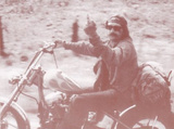 Easy Rider - Dennis Hopper Middle Finger Sepia