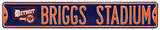 Briggs Stadium Detroit Steel Sign