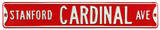 Stanford Cardinal Ave Steel Sign