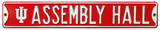 Assembly Hall Indiana Hoosiers Steel Sign
