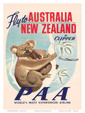 Fly to Australia and New Zealand c.1950s