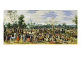 Wallfahrer Bei Einer Stadt, 1622