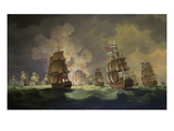 Nighttime Naval Battle Near St. Vincent (On January 16Th, 1780)