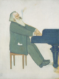 Johannes Brahms at the Piano