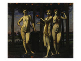 Triptych: the Hesperides, 1884/1985. Central Panel: the Three Women