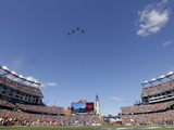 New England Patriots - Sept 16, 2012: Patriots Flyover at Gillette Stadium