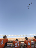 Denver Broncos - Sept 9, 2012: Flyover at Mile High
