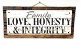 Family - Love, Honesty, Integrity Vintage