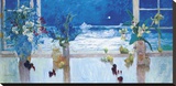 Ocean Moonlight Stretched Canvas Print