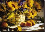 Sunflowers With Purple