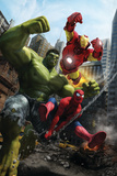 Marvel Adventures Iron Man Special Edition #1 Cover: Iron Man, Hulk and Spider-Man