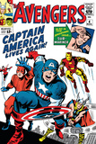 Avengers Classic #4 Cover: Captain America, Iron Man, Thor, Giant Man and Wasp