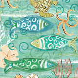Colorful Sea Life Square II
