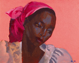 Lady in a Pink Headtie, 1995