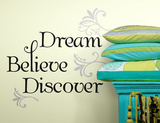 Dream Believe Discover Peel & Stick Wall Decals