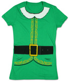 Juniors: Elf Costume Tee