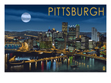 Pittsburgh, Pennsylvania - Skyline at Night